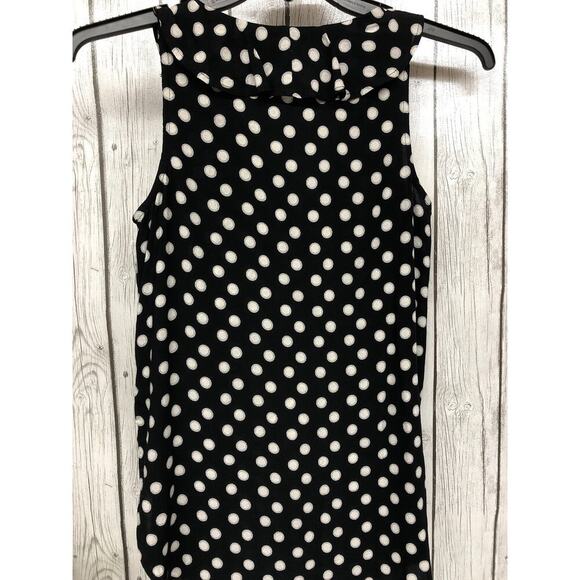 Maeve by Anthropologie Black and Cream Sleeveless Shirt Size 0 - Picture 3 of 3